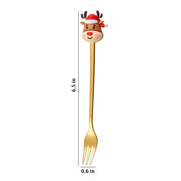 Christmas Stainless Steel Spoon And Forks Set