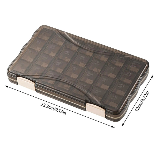 Portable Pill Box Vitamin Organizer