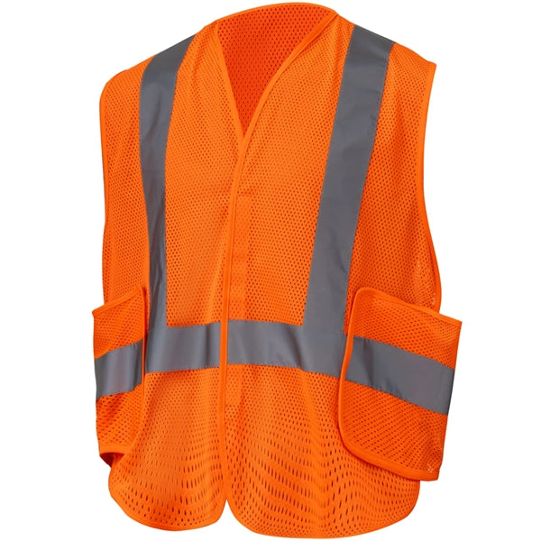 Class 2 Adjustable Breakaway Hi Vis Mesh Safety Vest