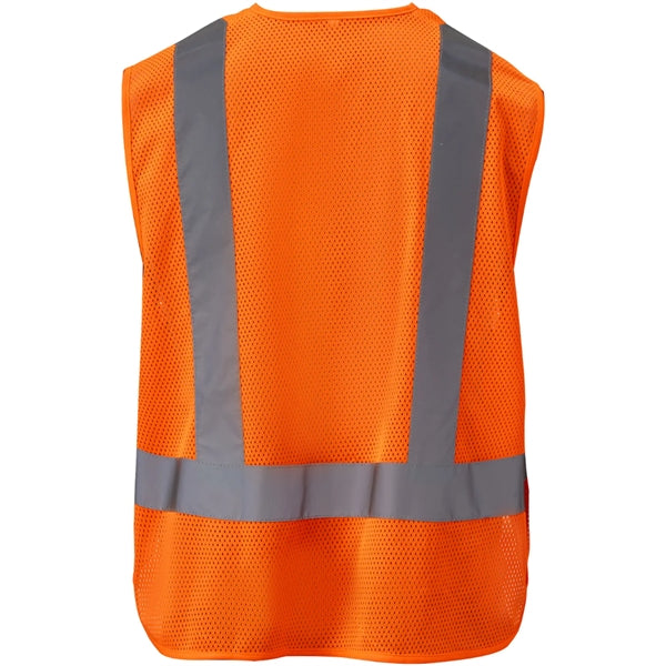 Class 2 Adjustable Breakaway Hi Vis Mesh Safety Vest