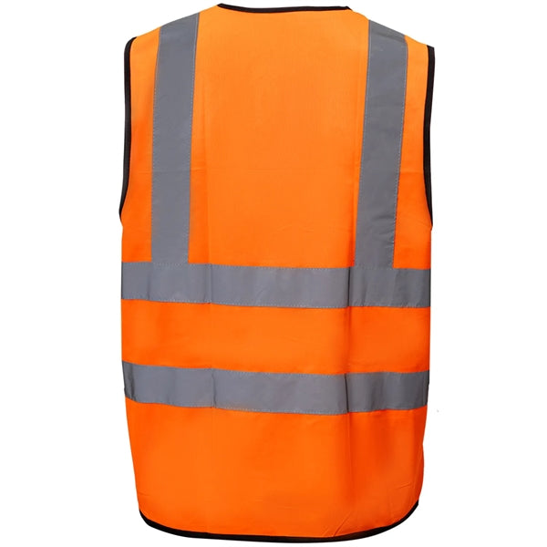 Premium Knitted Hi Vis Class 2 Safety Loop & Hook Vest