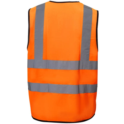 Premium Knitted Hi Vis Class 2 Safety Loop & Hook Vest