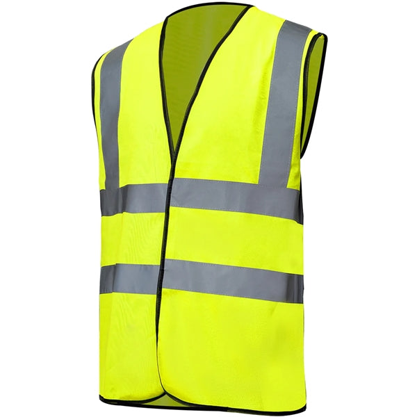 Premium Knitted Hi Vis Class 2 Safety Loop & Hook Vest