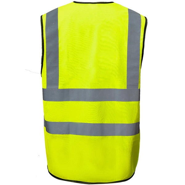 Premium Knitted Hi Vis Class 2 Safety Loop & Hook Vest