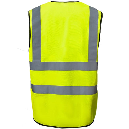 Premium Knitted Hi Vis Class 2 Safety Loop & Hook Vest