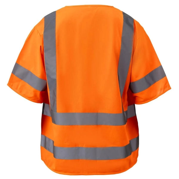 Premium Knitted Hi Vis Class 3 Safety Vest with 4 Pockets
