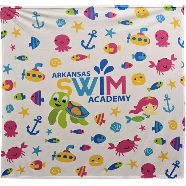 42" X 42" Cotton Feel Swaddle Sublimation Blanket 200 GSM