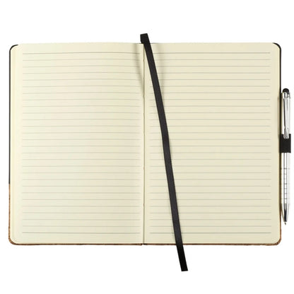PU Notebook With Cork Ballpoint Pen