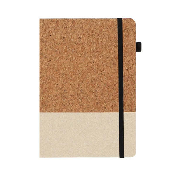 PU Notebook With Cork Ballpoint Pen