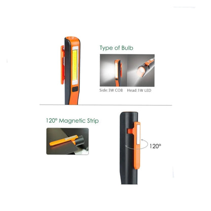 Cob Pen Light Flashlight