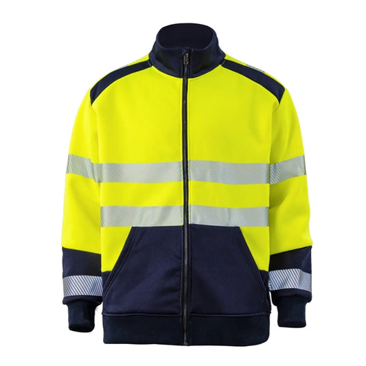 Hi Vis Class 3 Segmented Tape Safety Jacket w/ Pocket