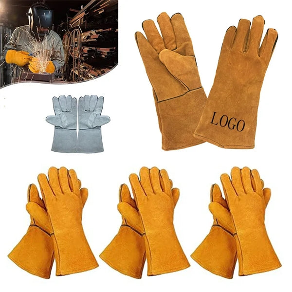 MOQ30 Cowhide Split Leather Welding Gloves