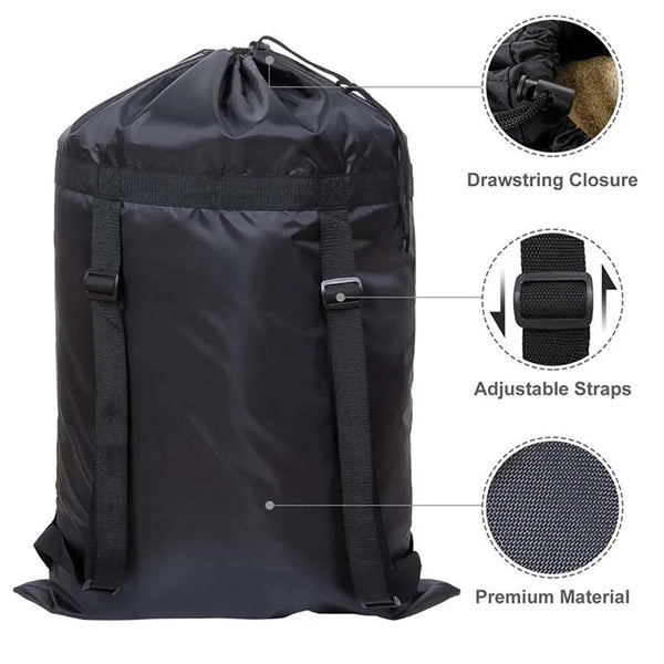 Extra Large Laundry Bag Foldable Backpack