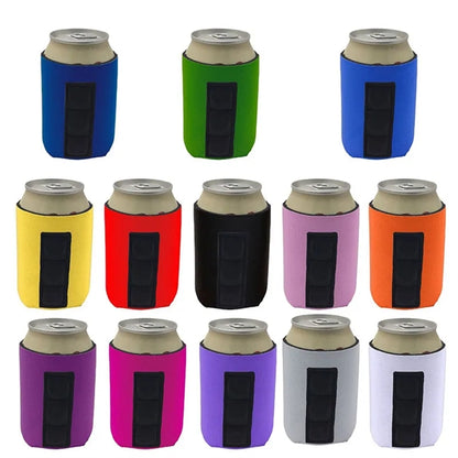 12 oz Collapsible Neoprene Magnetic Beer Can Cooler