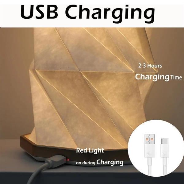 Foldable LED Rotating Book Light