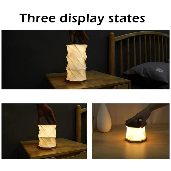 Foldable LED Rotating Book Light