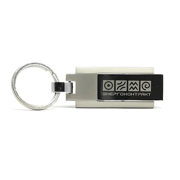 Chrome Steel With Keyring USB 2.0