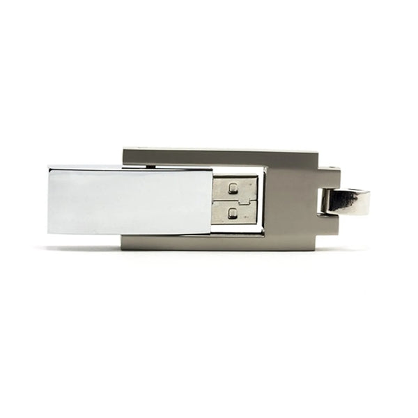 Chrome Steel With Keyring USB 2.0