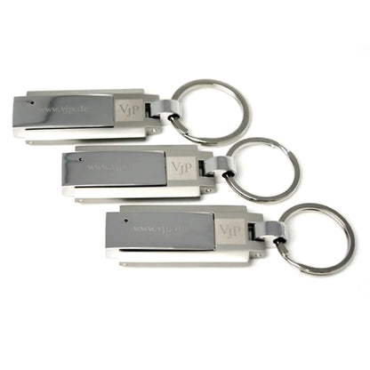 Chrome Steel With Keyring USB 3.0