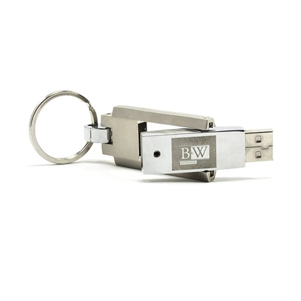 Chrome Steel With Keyring USB 3.0