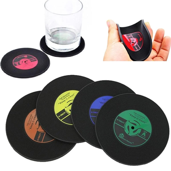 Custom Pvc Record Coaster