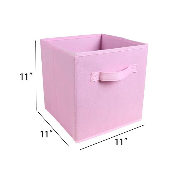 11" Square Non-Woven Folding Storage Box With Handle