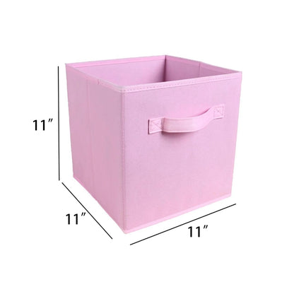 11" Square Non-Woven Folding Storage Box With Handle