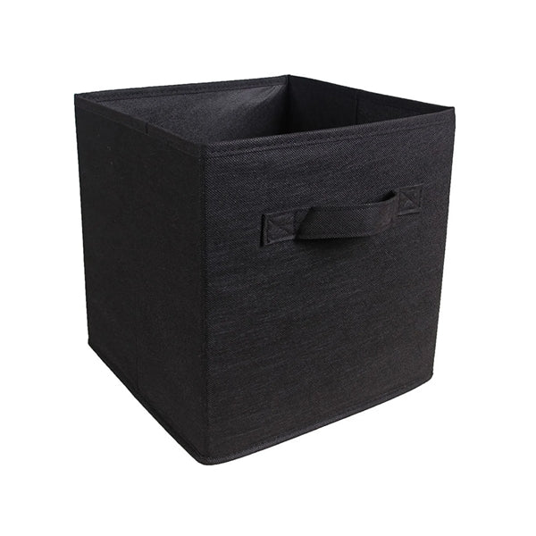 11" Square Non-Woven Folding Storage Box With Handle