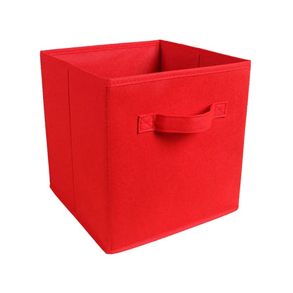 11" Square Non-Woven Folding Storage Box With Handle