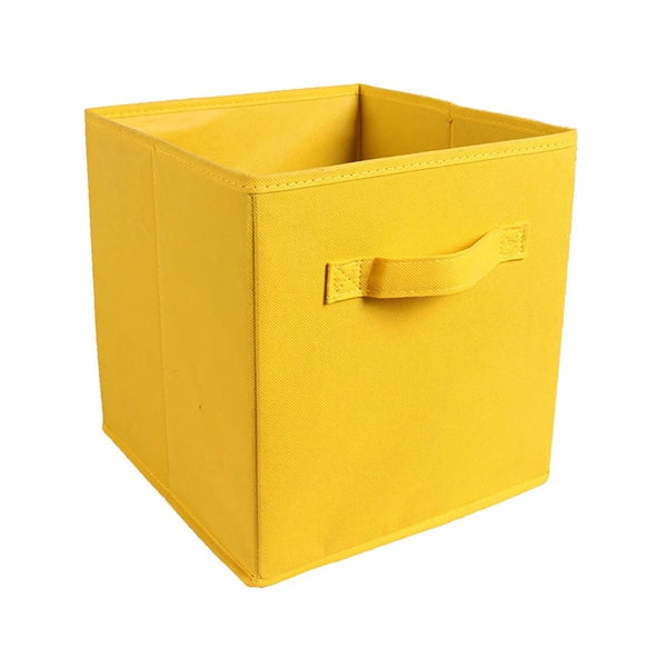 11" Square Non-Woven Folding Storage Box With Handle