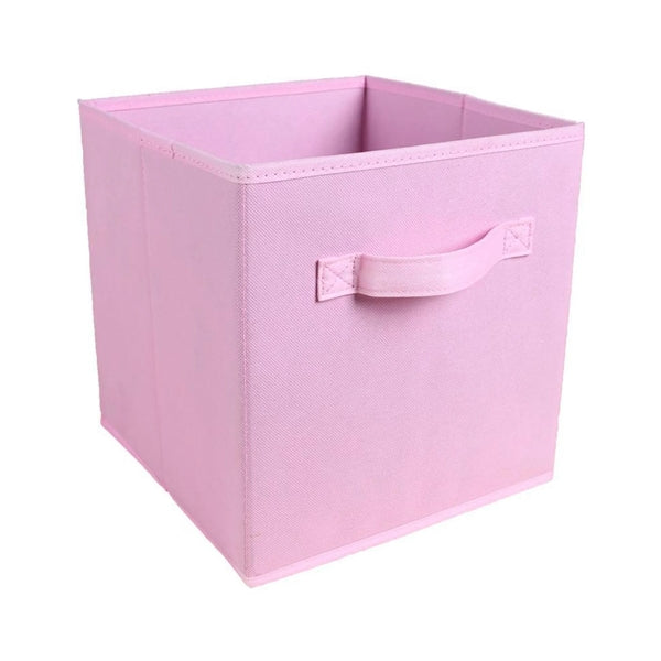 11" Square Non-Woven Folding Storage Box With Handle