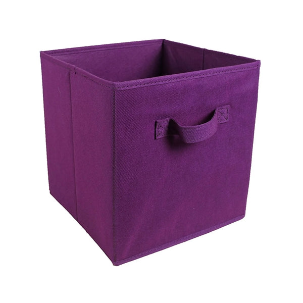 11" Square Non-Woven Folding Storage Box With Handle