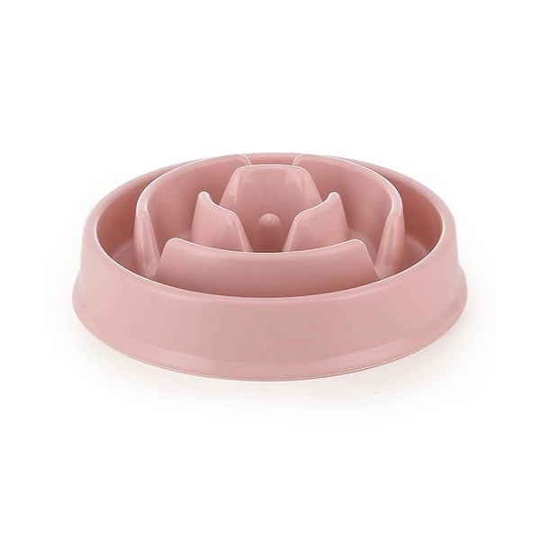 Plastic Multicolor Dog Slow Feeder Pet Bowl