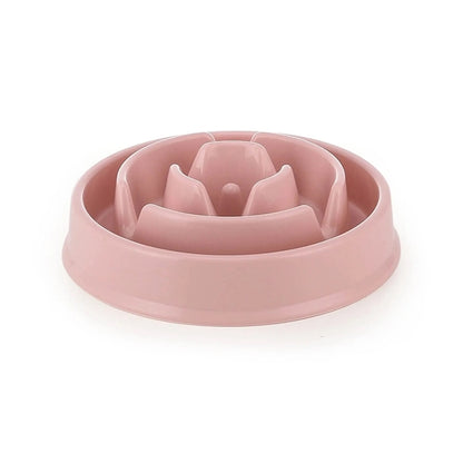 Plastic Multicolor Dog Slow Feeder Pet Bowl