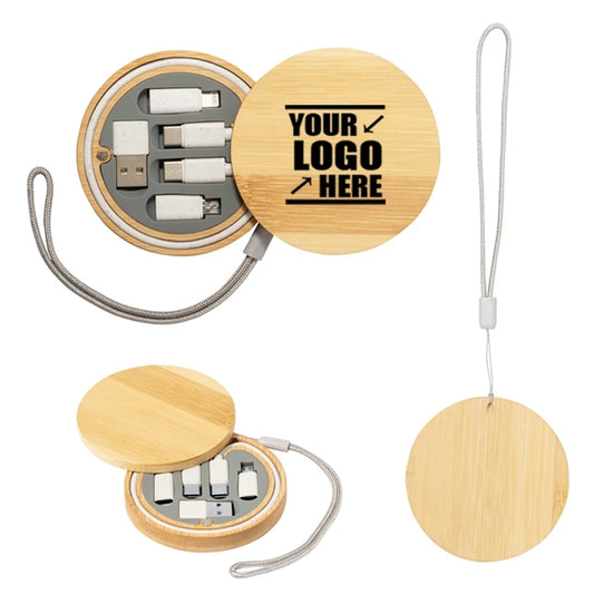 Bamboo Charging Cable Set