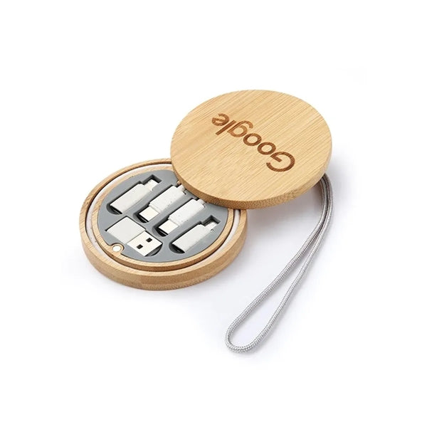 Bamboo Charging Cable Set