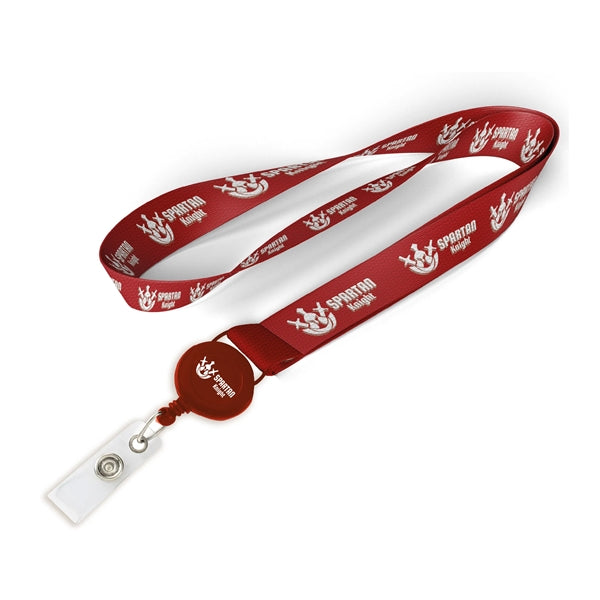 5/8" Polyester/Badge Reel Lanyard Combo