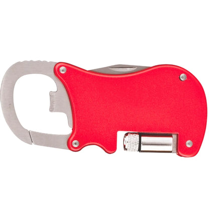 Bottle Opener Carabiner With Flashlight