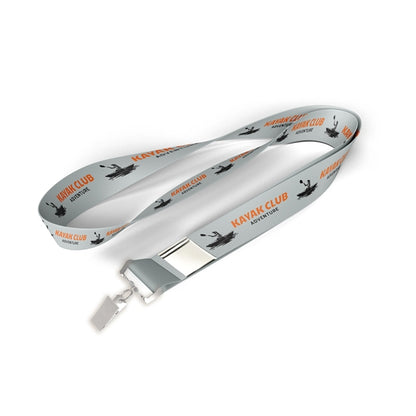 3/4" Price Saver Lanyard with Bull Dog Clip