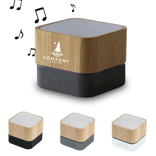 Mini Waterproof Bamboo Bluetooth Speaker