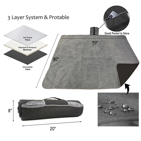 Foldable Waterproof Outdoor Blanket