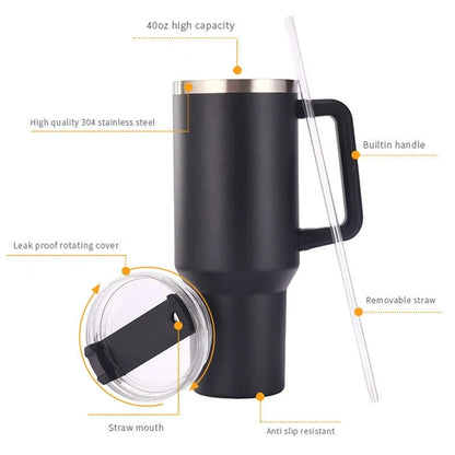40oz Stainless Steel Vacuum Travel Mug
