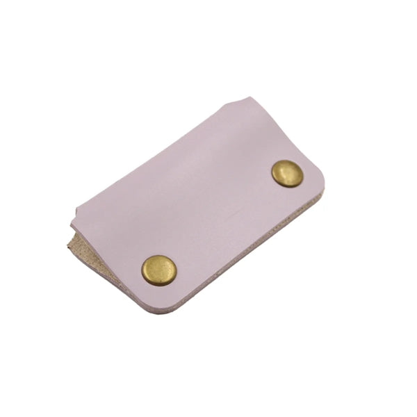 Rectangular Leather Earbud Cable Organizer Cord Wrap Winder