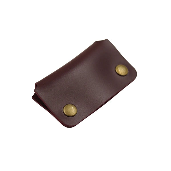 Rectangular Leather Earbud Cable Organizer Cord Wrap Winder