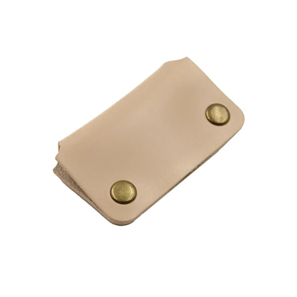 Rectangular Leather Earbud Cable Organizer Cord Wrap Winder