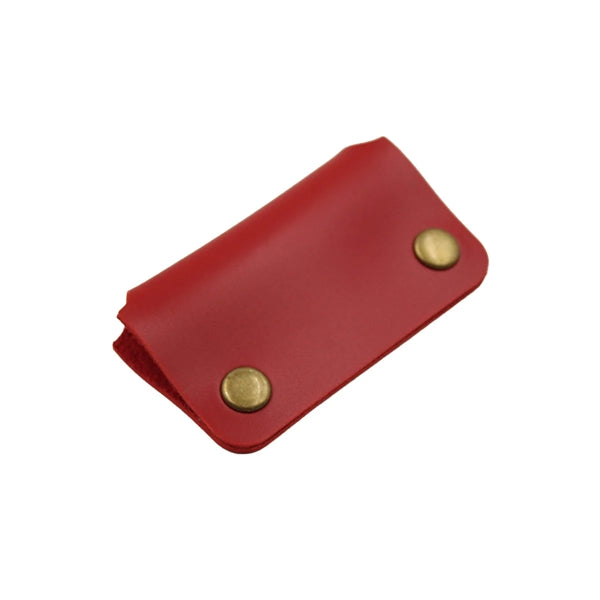 Rectangular Leather Earbud Cable Organizer Cord Wrap Winder