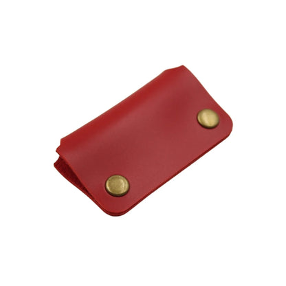 Rectangular Leather Earbud Cable Organizer Cord Wrap Winder