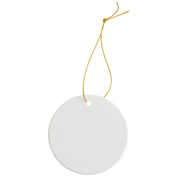 3" Circle Ceramic Christmas Ornament