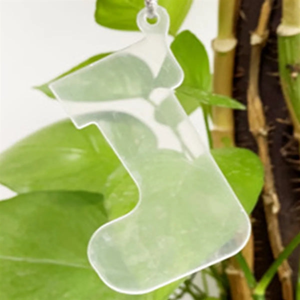 Clear Flat Acrylic Christmas Ornament for DIY Craft