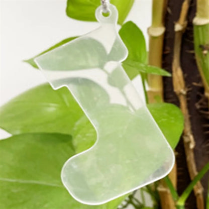 Clear Flat Acrylic Christmas Ornament for DIY Craft